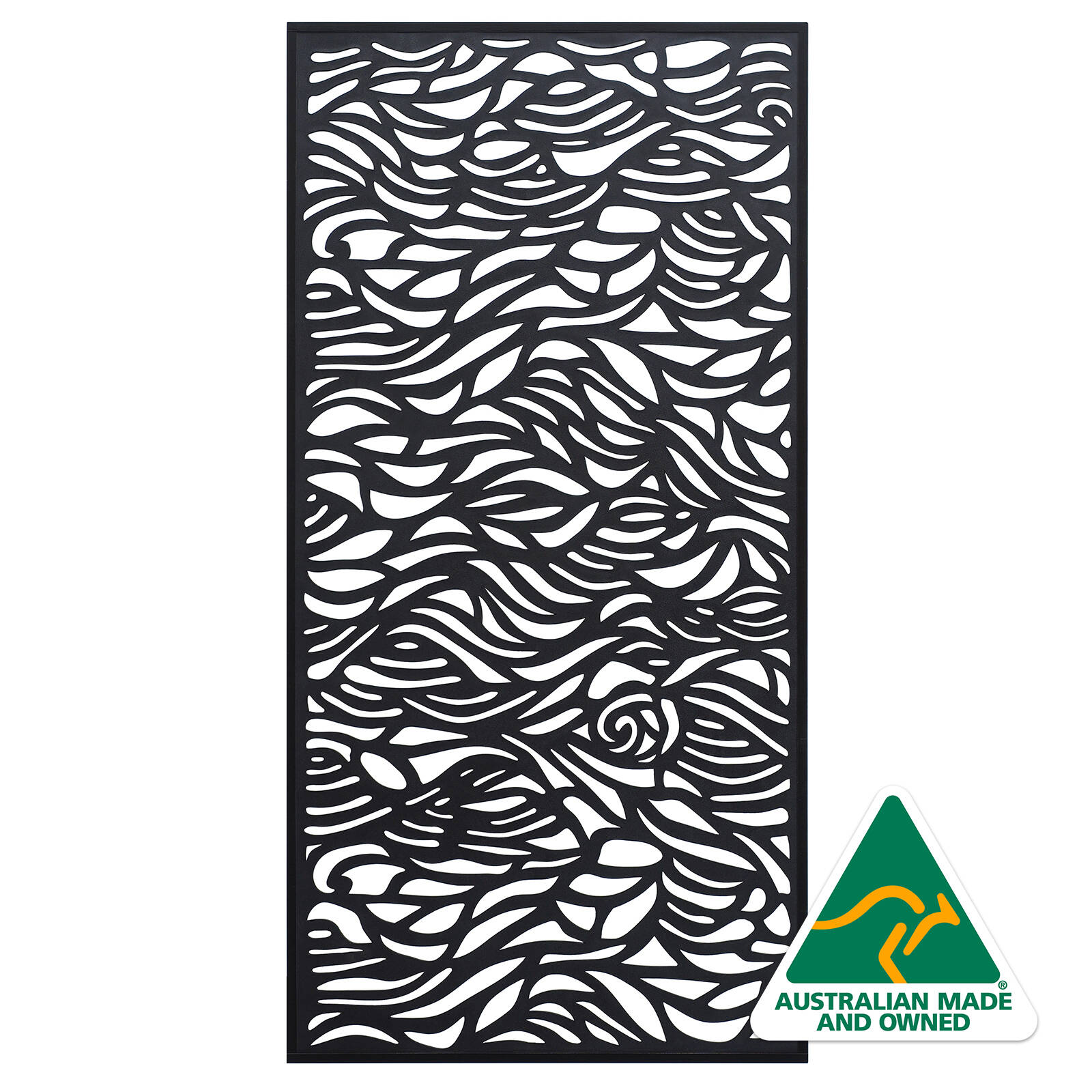 Jack Matrix 2410 x 1205mm Charcoal Ocean Swell Screen Panel Frame