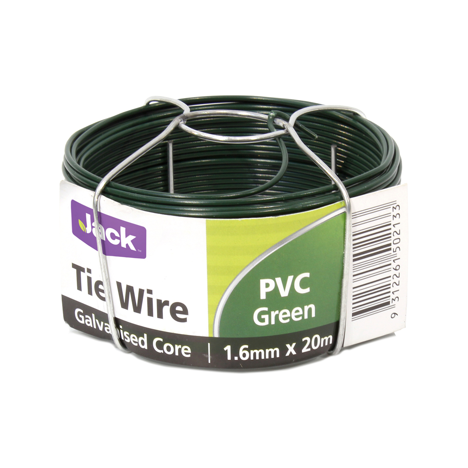 Jack 1.60mm x 20m Green PVC Coated Tie Wire