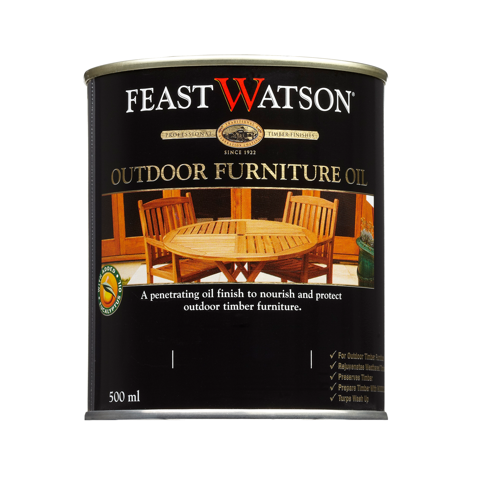Feast Watson 500ml Hardwood Outdoor Furniture Oil - 500ml