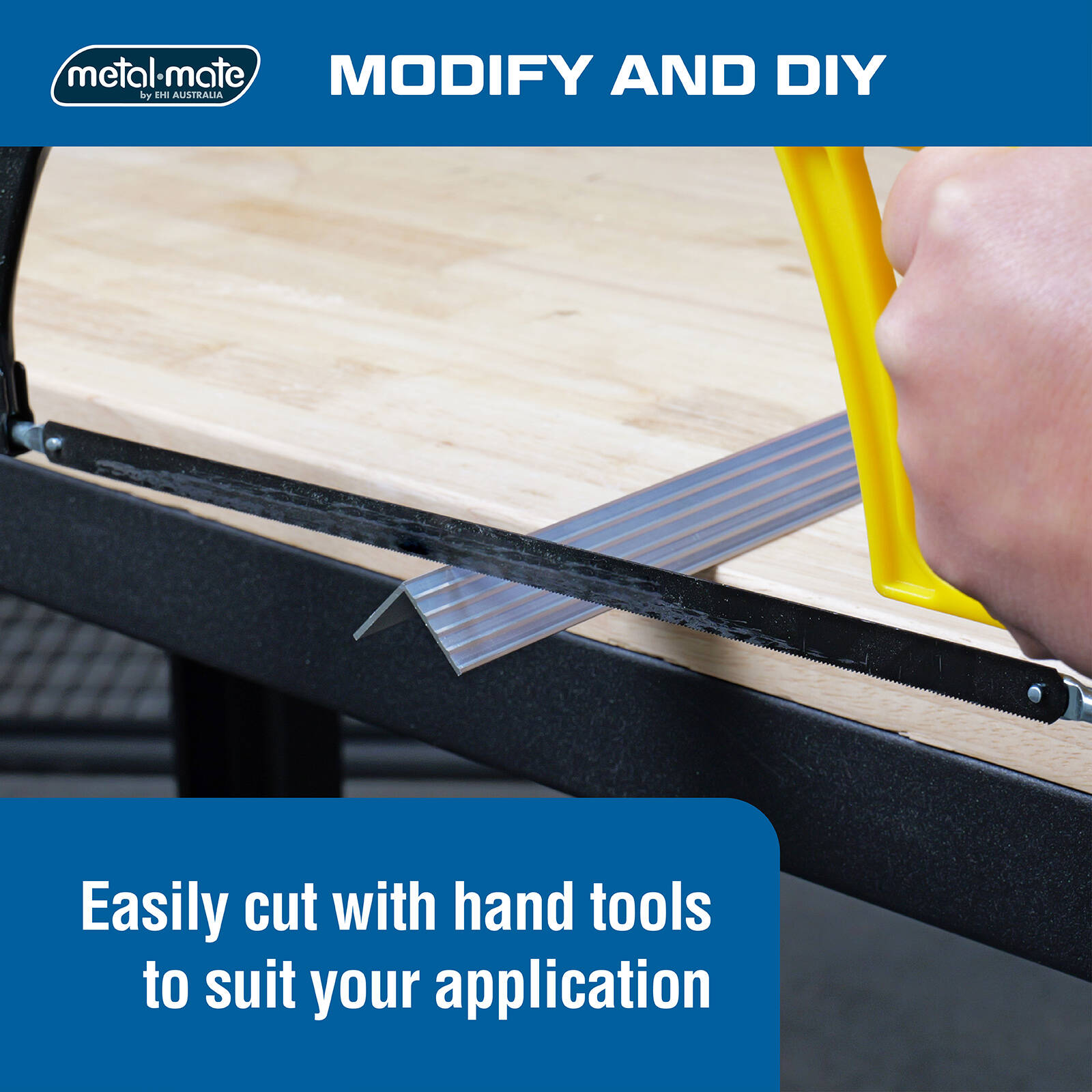 Metal Mate 19 x 19 x 1.57mm 1m Aluminium Fluted Angle - Silver - 1m