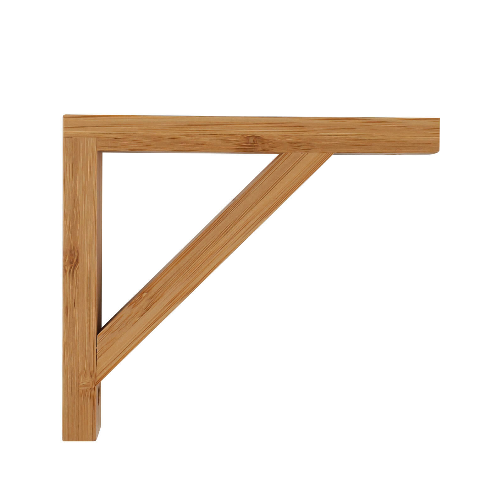 Carinya 150 x 130mm Varnished Bamboo Stayed Bracket 3 Carinya 150 x 130mm Varnished Bamboo Stayed Bracket