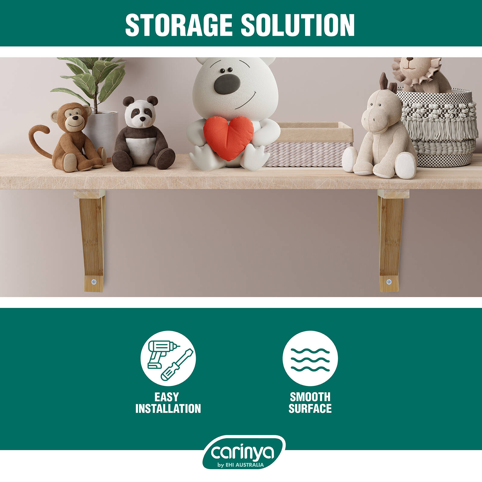 Carinya 150 x 130mm Varnished Bamboo Stayed Bracket 8 Carinya 150 x 130mm Varnished Bamboo Stayed Bracket