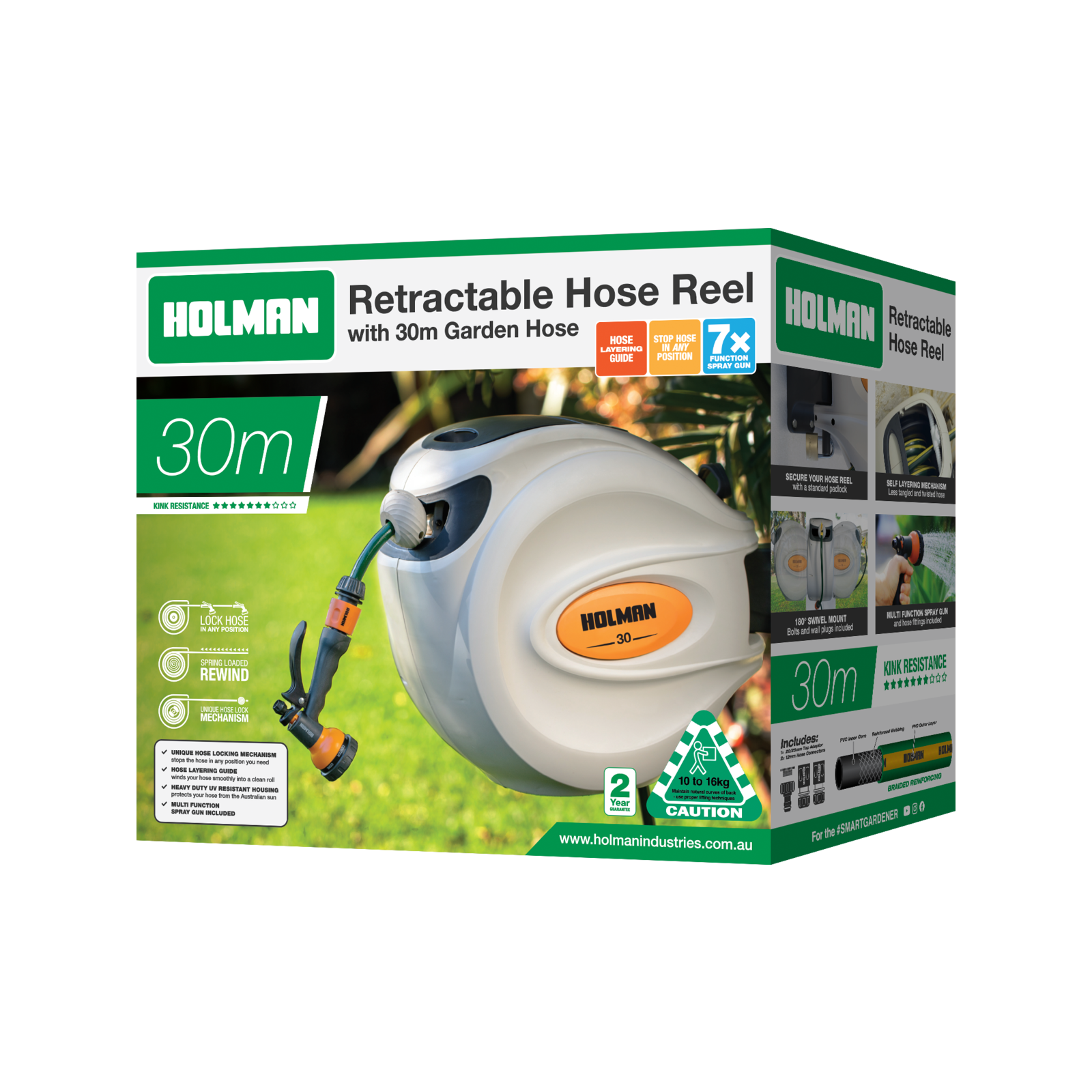 Holman 30m Retractable Hose Reel 3 Holman 30m Retractable Hose Reel