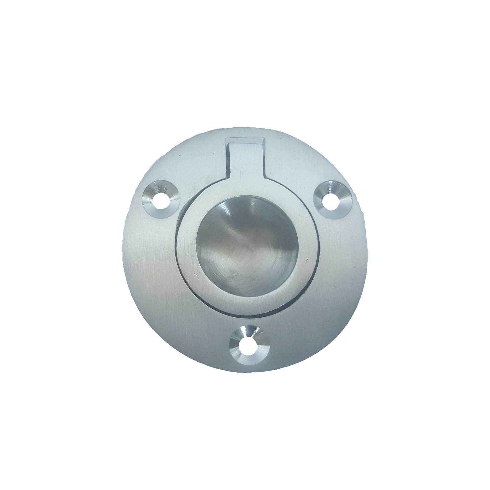 Delf 50mm Satin Chrome Flush Ring Pull