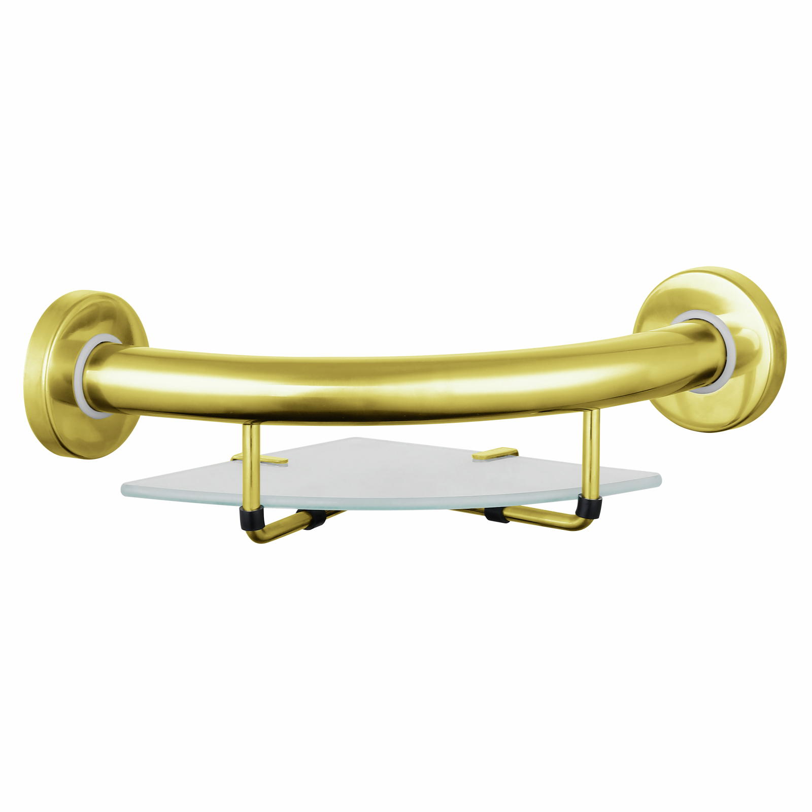 evekare Gold Corner Shelf Grab Rail