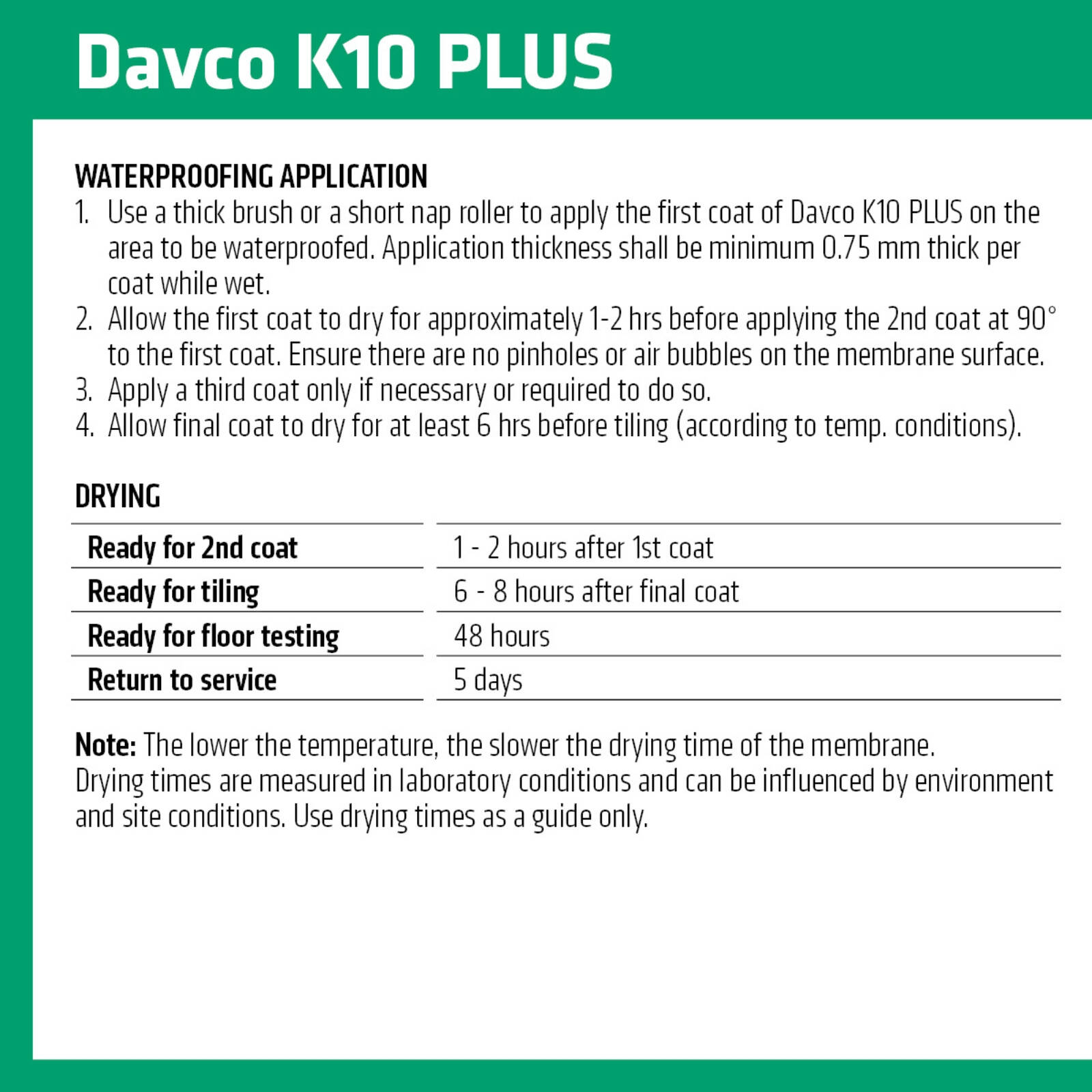 Davco 20L Grey K10 Plus Waterproofing Agent 6 Davco 20L Grey K10 Plus Waterproofing Agent