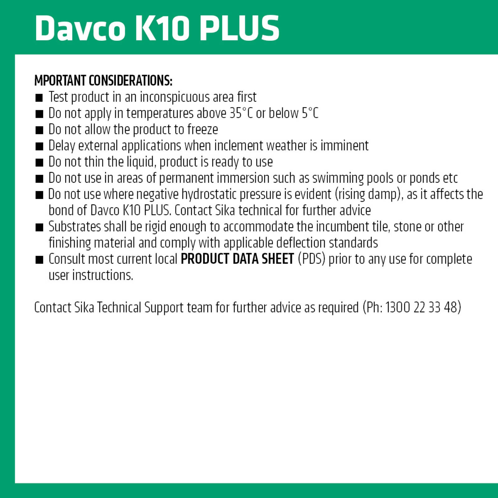 Davco 20L Grey K10 Plus Waterproofing Agent 8 Davco 20L Grey K10 Plus Waterproofing Agent