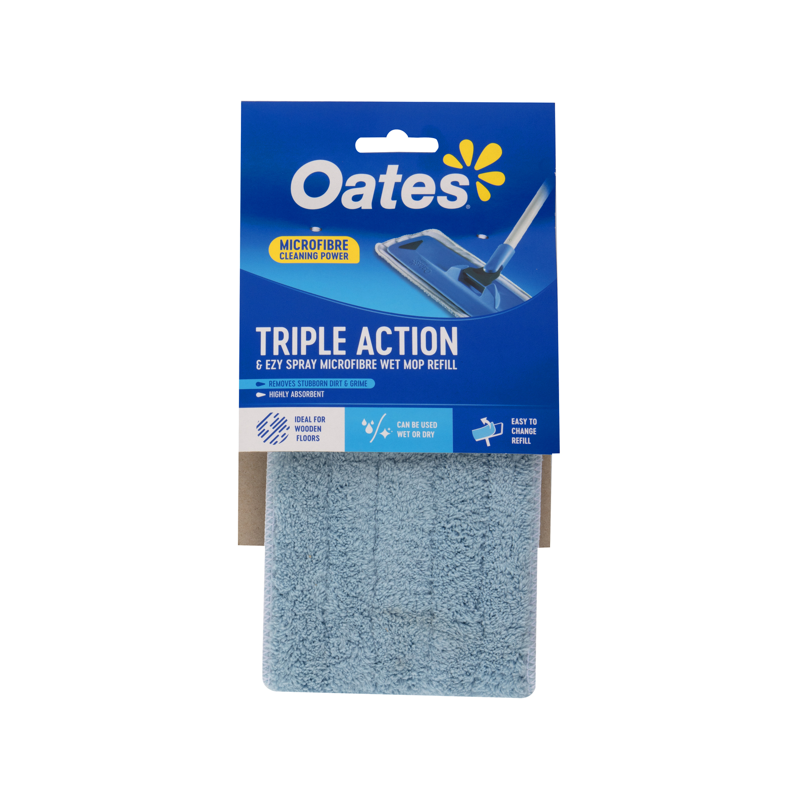 Oates Triple Action Microfibre Wet Mop Refill
