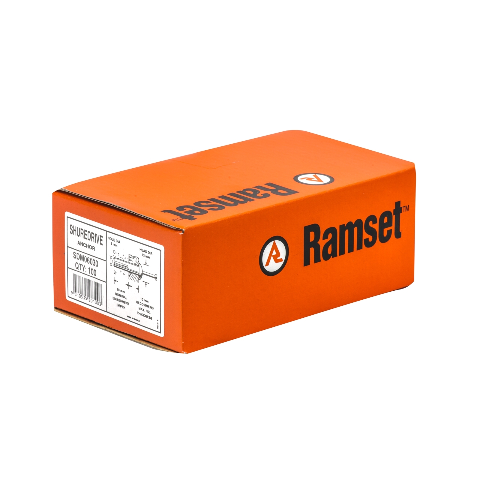 Ramset 6 x 30mm ShureDrive Anchor - 100 Pack