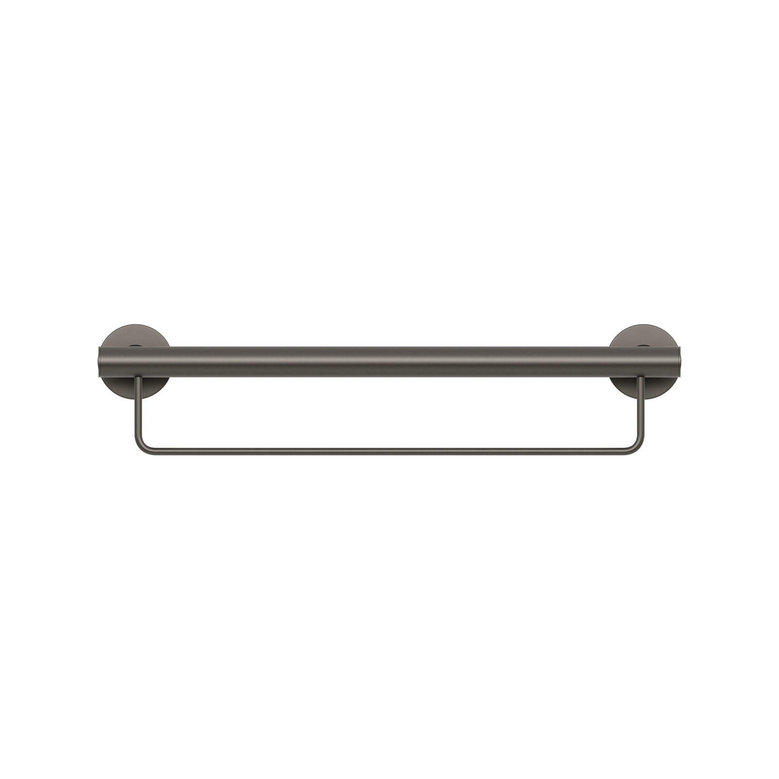 evekare 600mm Gunmetal Grab Rail with Towel Holder 3 evekare 600mm Gunmetal Grab Rail with Towel Holder