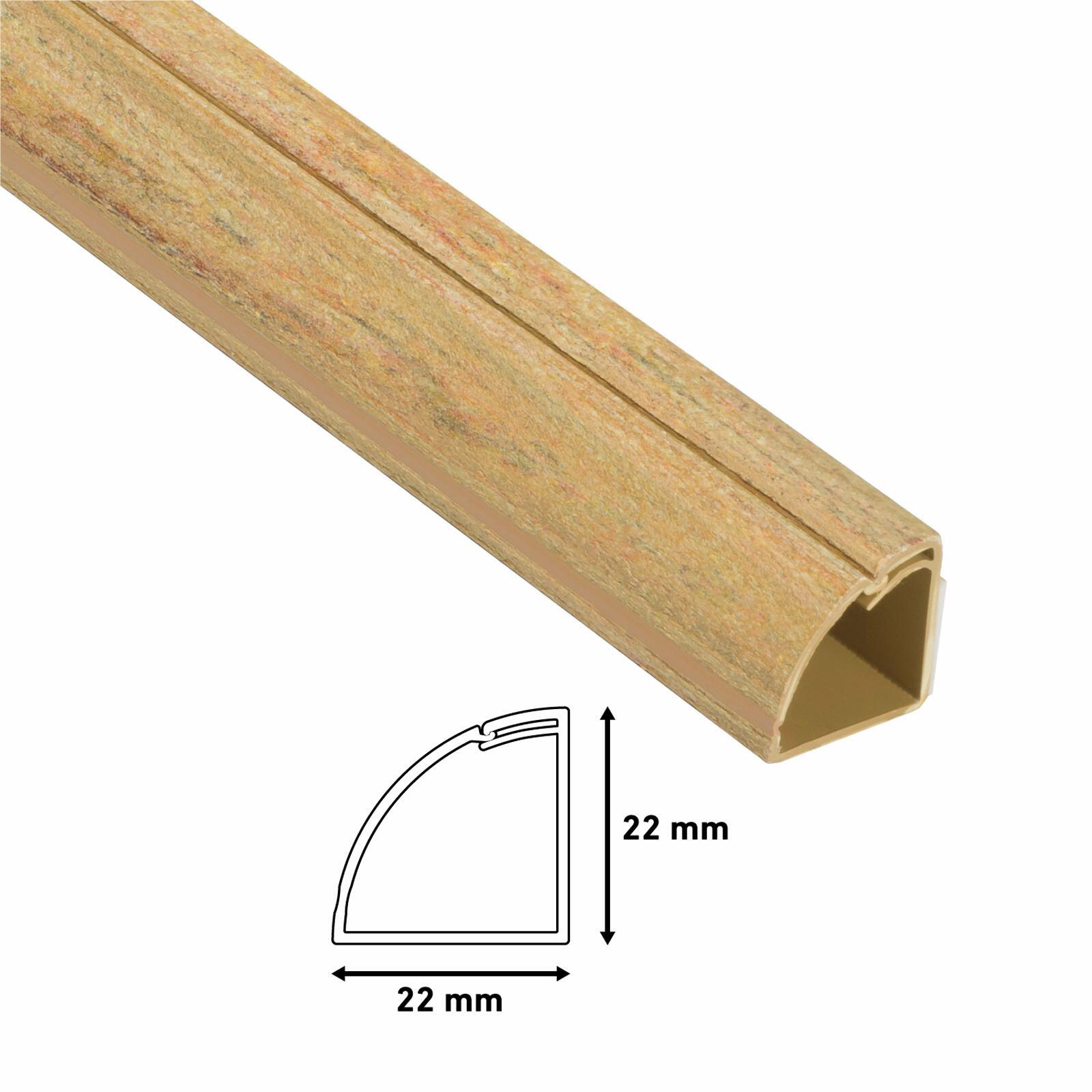 D-Line 22 x 22mm 2m Wood Fibre Cable Management Cover Floor Trim 3 D-Line 22 x 22mm 2m Wood Fibre Cable Management Cover Floor Trim
