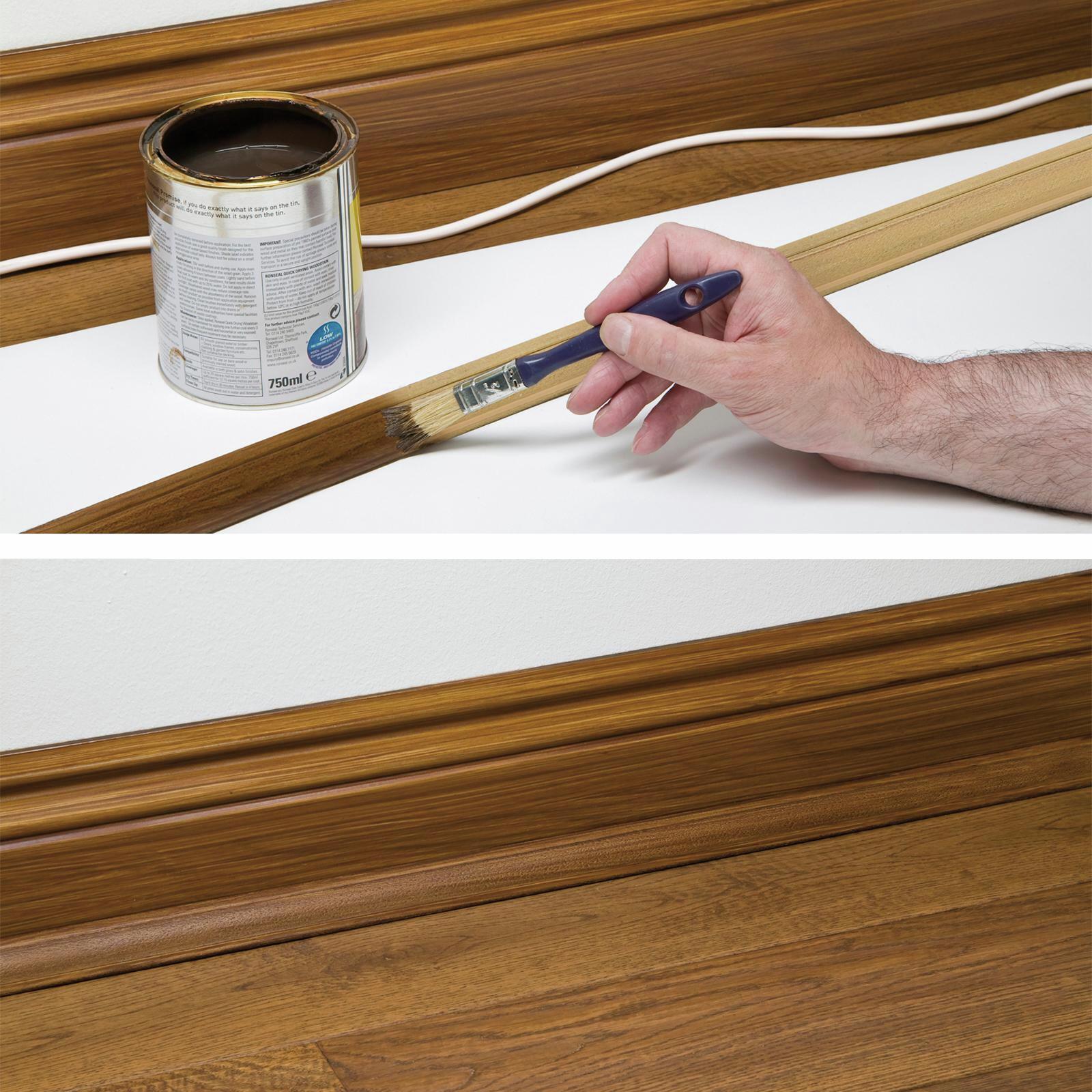 D-Line 22 x 22mm 2m Wood Fibre Cable Management Cover Floor Trim 6 D-Line 22 x 22mm 2m Wood Fibre Cable Management Cover Floor Trim