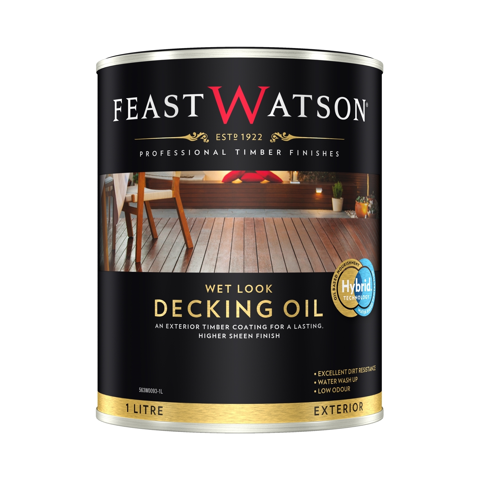 Feast Watson 1L Wet Look Decking Oil