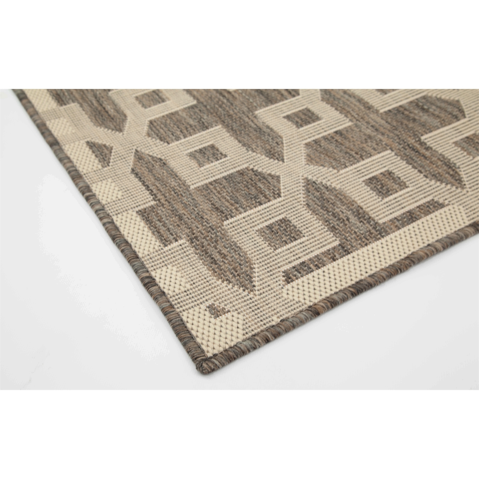 Hufflett 200 x 285cm Silver Hatch Ceduna Polypropylene Flat Weave Rug 3 Hufflett 200 x 285cm Silver Hatch Ceduna Polypropylene Flat Weave Rug