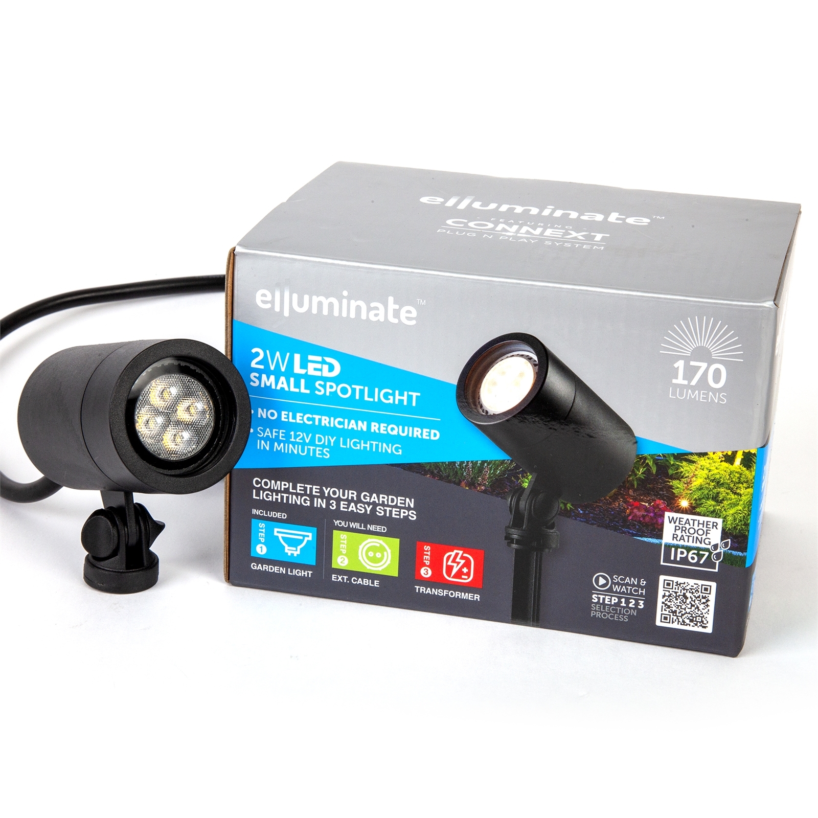 Elluminate Small Warm White Garden Spot Light 3 Elluminate Small Warm White Garden Spot Light