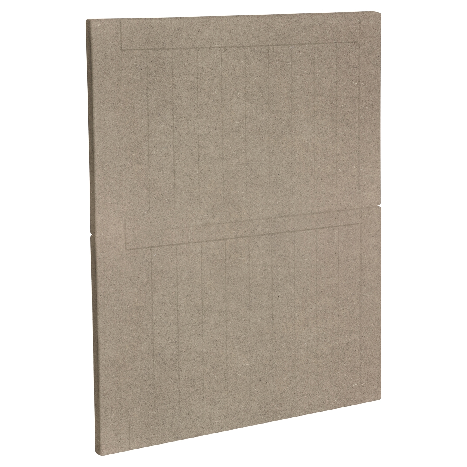 Kaboodle 600mm Raw Board Country 2 Drawer Panels