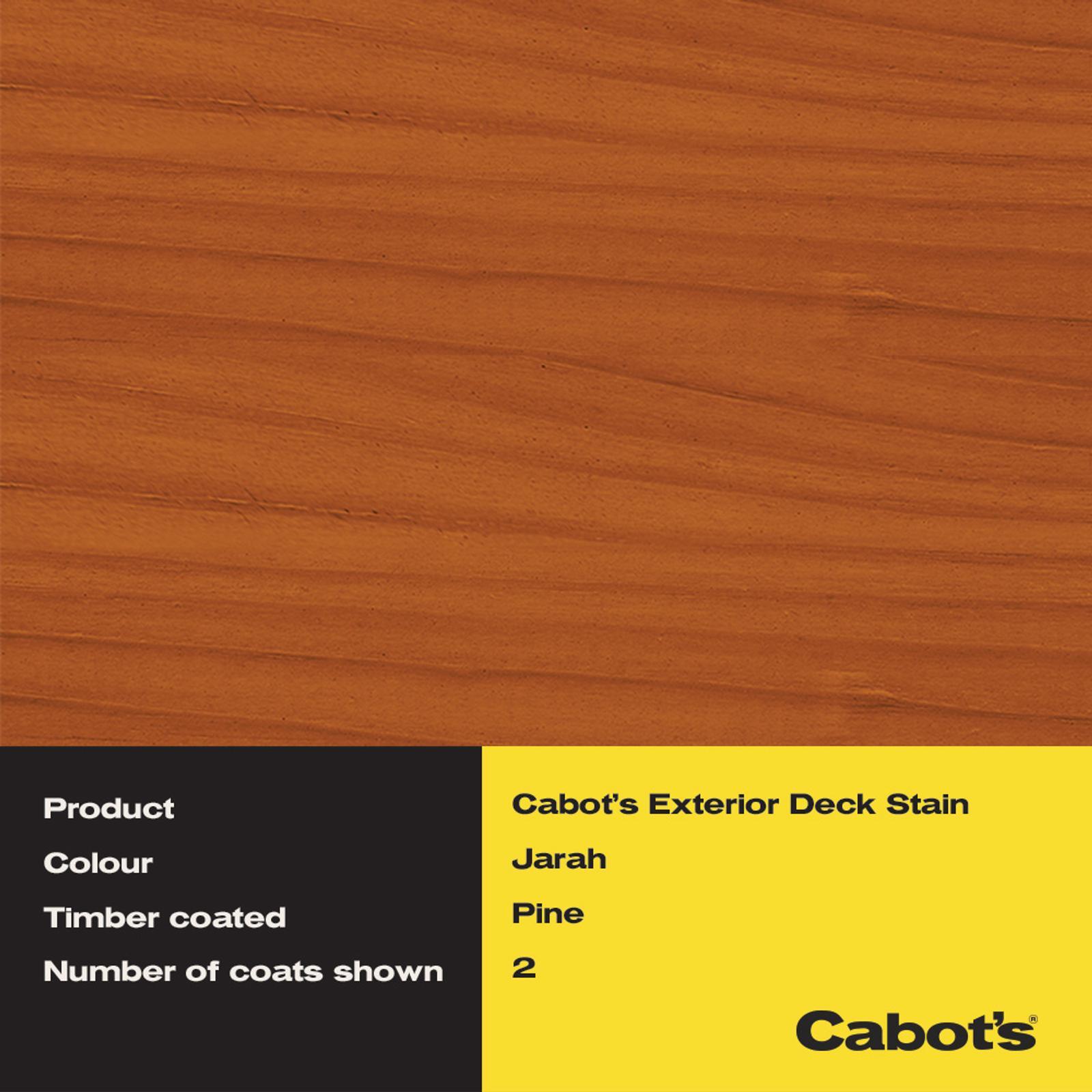 Cabot's 10L Jarrah Water Based Deck And Exterior Timber Stain 3 Cabot's 10L Jarrah Water Based Deck And Exterior Timber Stain