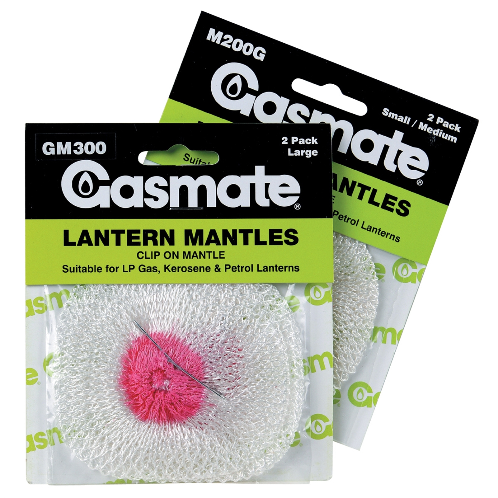 Gasmate Gas Lantern Replacement Mantle - 2 Pack - Small