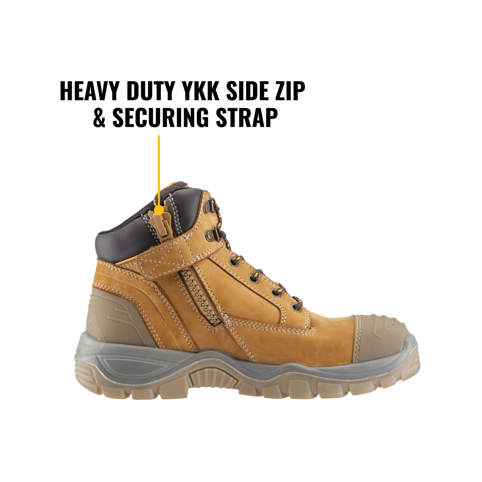 DEWALT Wheat Akron Safety Work Boot Size 6