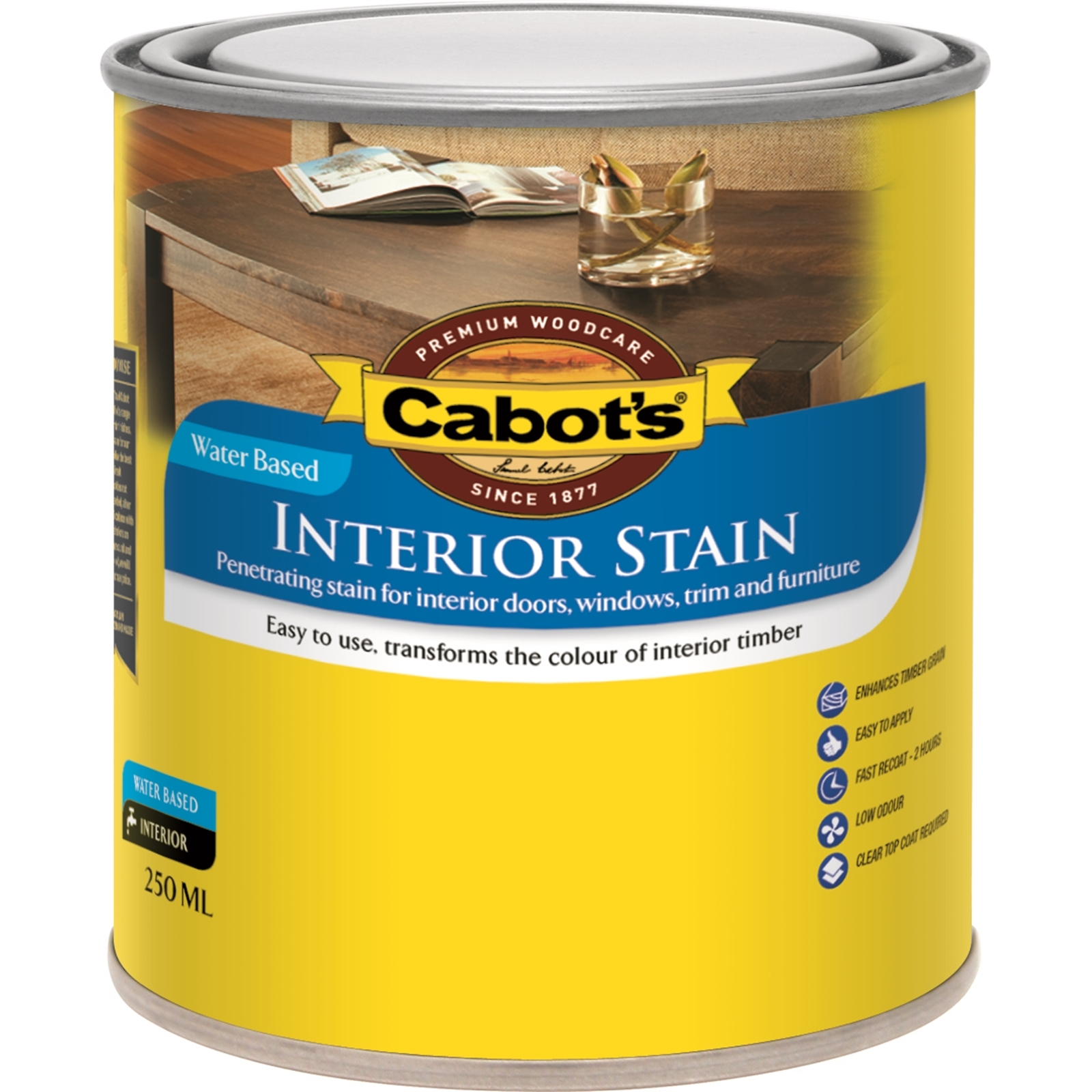 Cabot's 250ml Cedar Water Based Interior Stain - 250ml