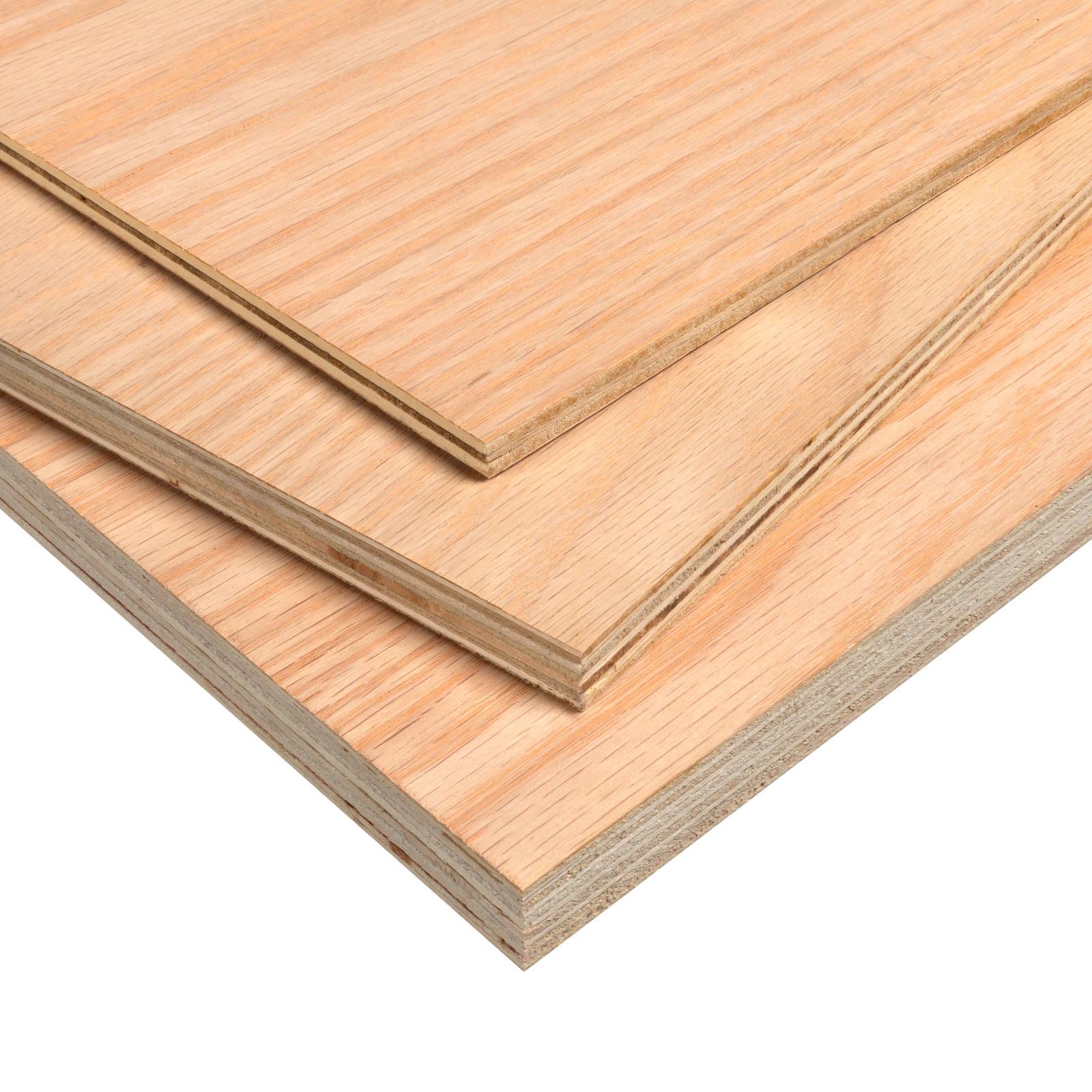 1200 x 600mm 18mm Plywood Red Oak