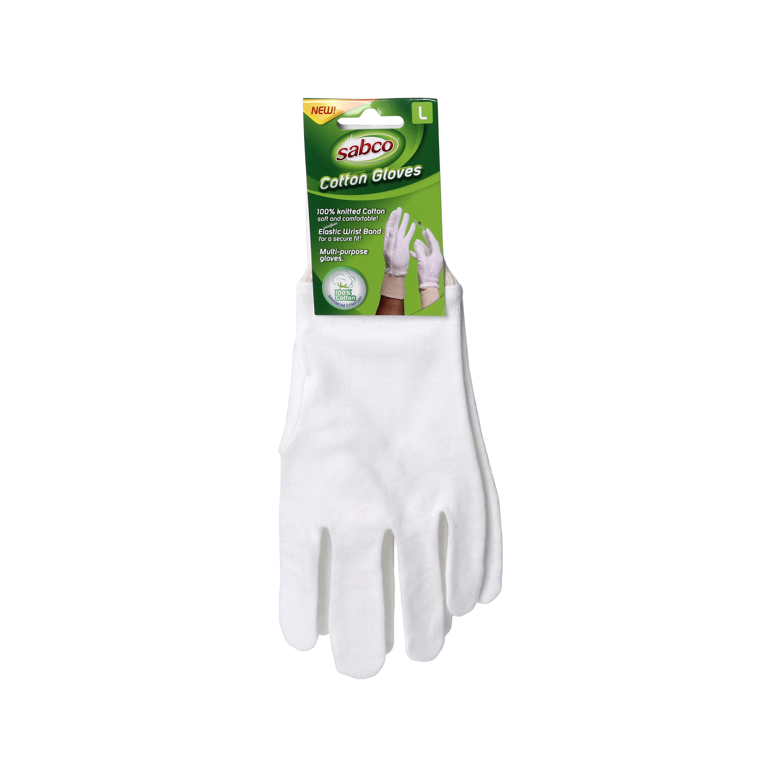 Sabco Large Premium Cotton Gloves - 1 Pair