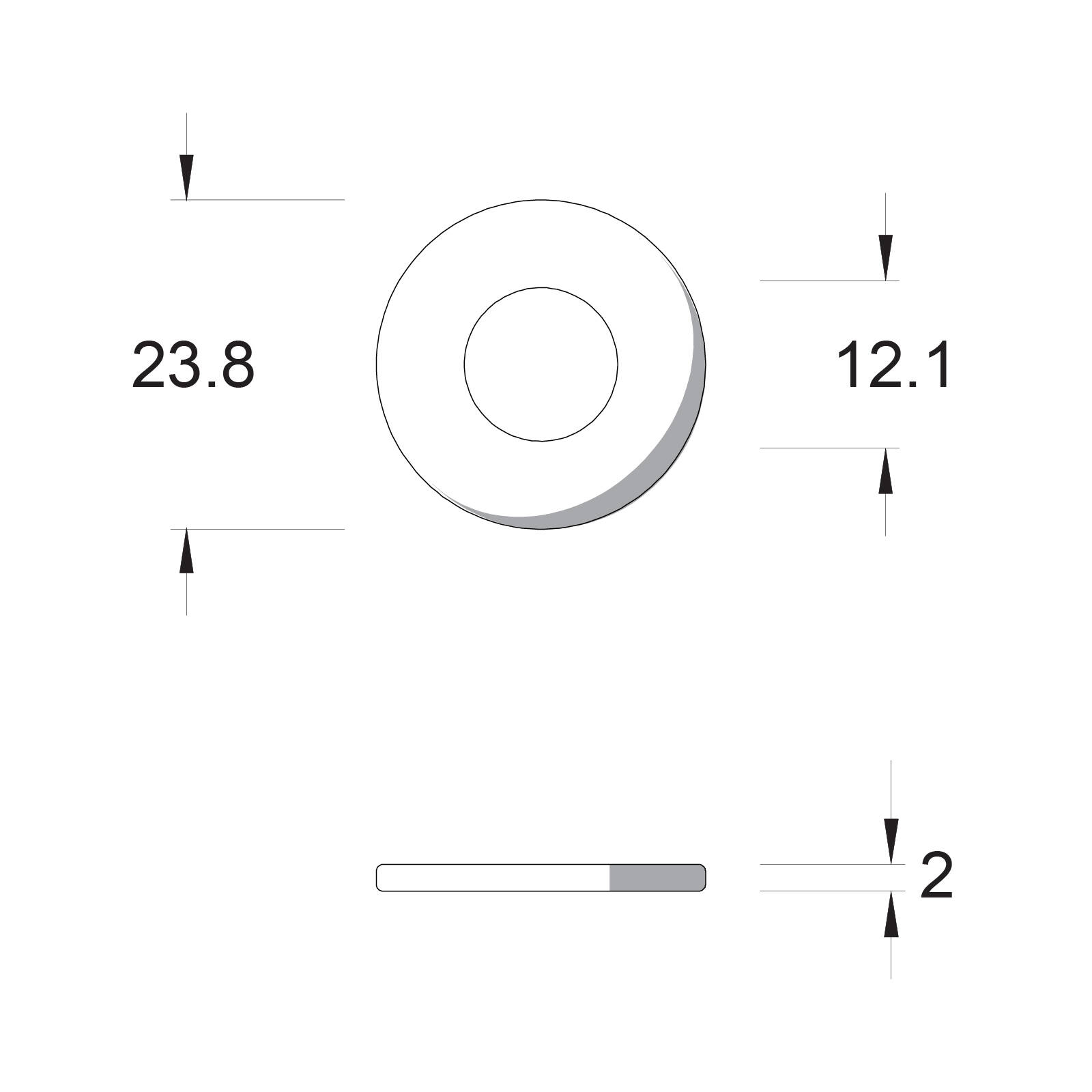 ZENITH M10 Stainless Steel 304 Grade Flat Round Washers - 100 Pack 4 ZENITH M10 Stainless Steel 304 Grade Flat Round Washers - 100 Pack