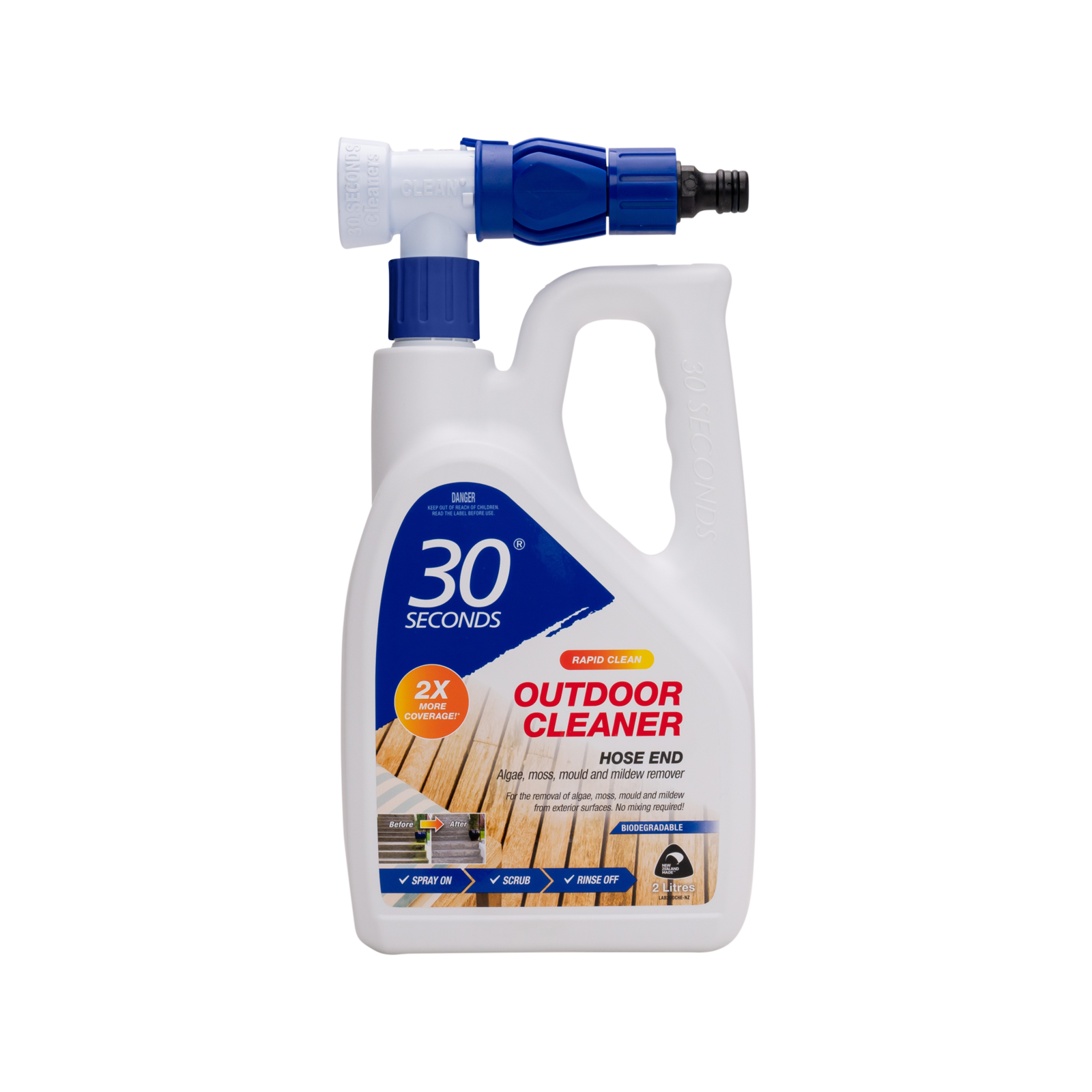 30 Seconds 2L Outdoor Cleaner with Rapid Hose End Technology