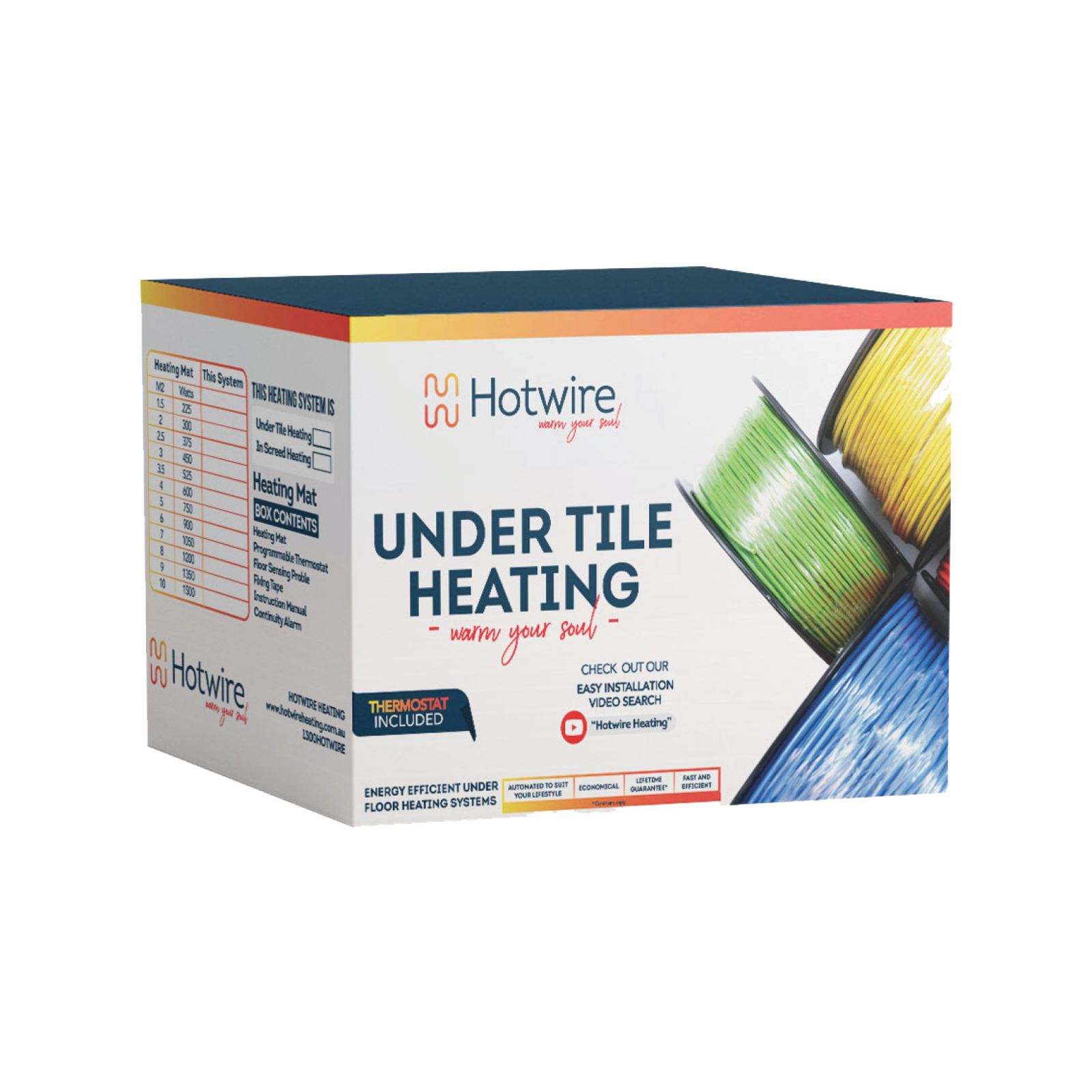 Hotwire 5.4-6m2 900w Undertile Heating Kit