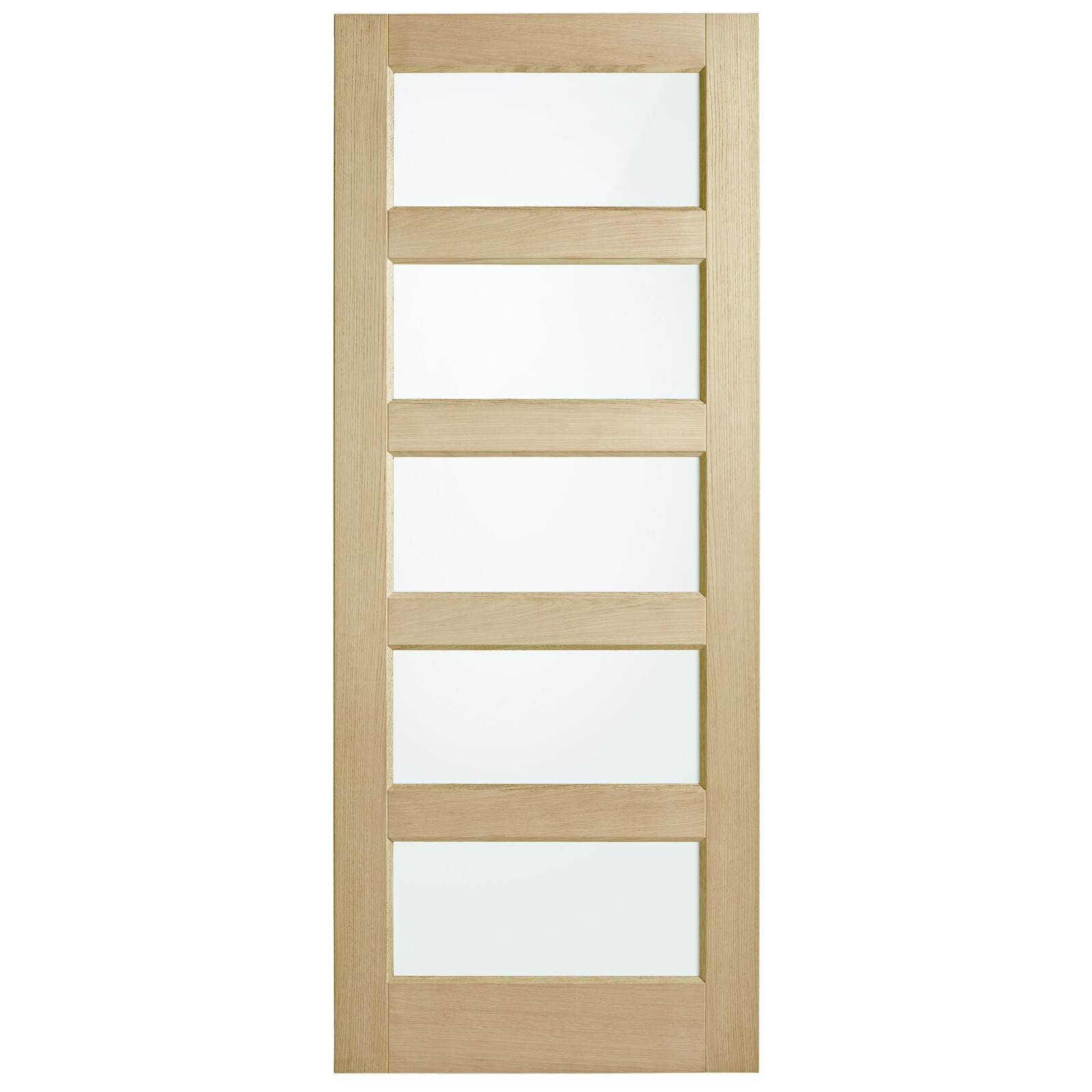 Corinthian Blonde Oak Translucent Glass Entrance Door AWO5G - 920mm x 2340mm x 40mm