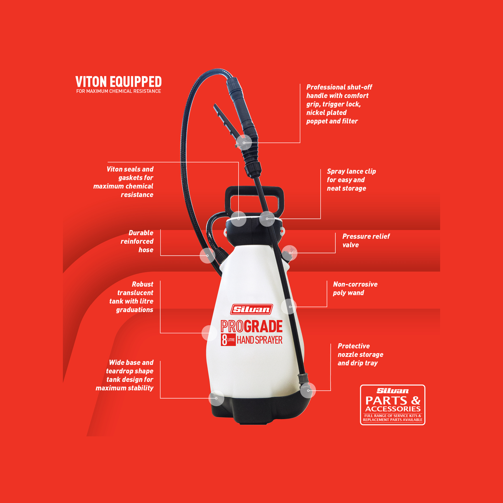 Silvan 8L ProGrade Hand Sprayer