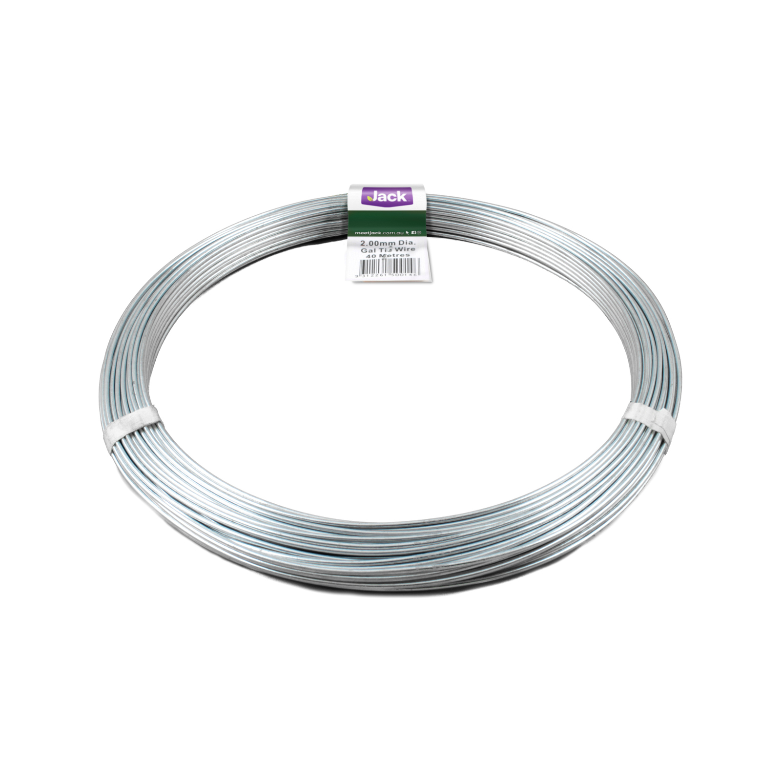 Jack 2.0mm x 40m 1kg Galvanised Tie Wire