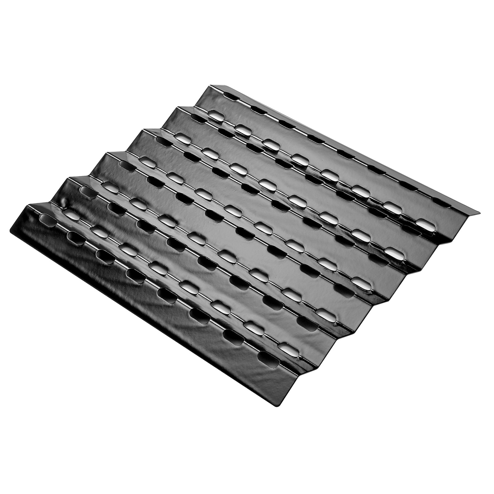 Gasmate Enamel BBQ Flame Tamers - 3 & 6 Burner Black