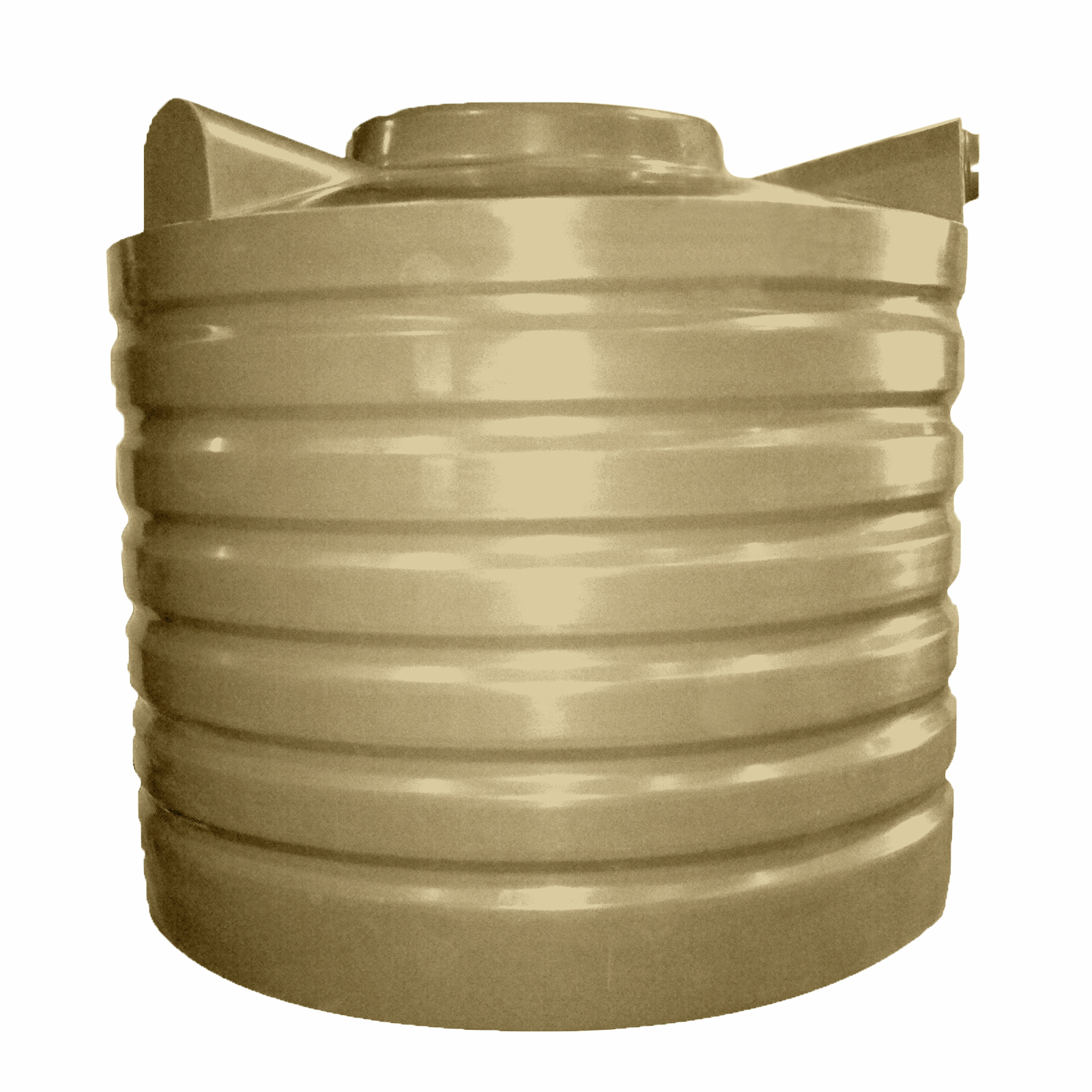 Clark Tanks 1000L Round Poly Water Tank - Desert Haze
