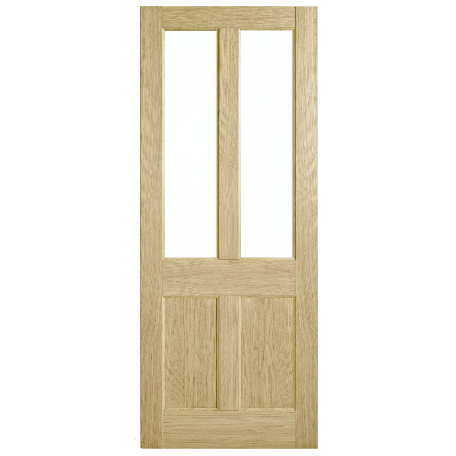 Corinthian 2040 x 920 x 40mm Entrance Door Blonde Oak Clear Glass AWO7G