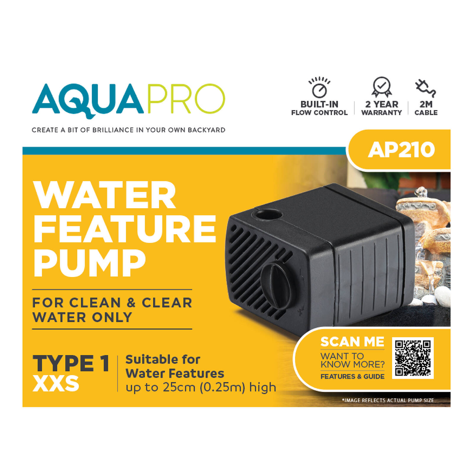 Aquapro AP210 Tabletop Water Feature Pump