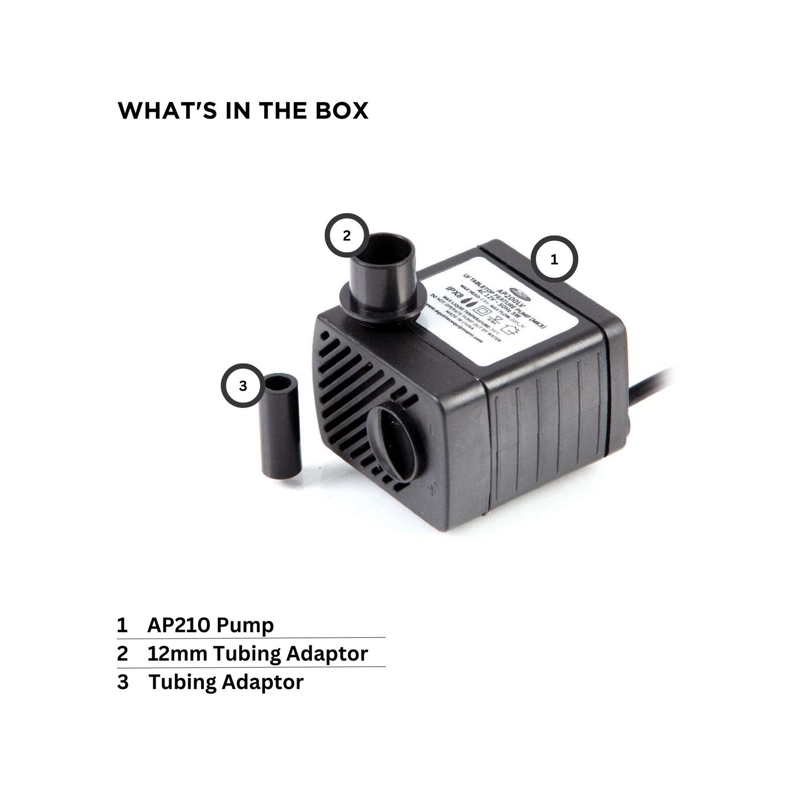 Aquapro AP210 Tabletop Water Feature Pump 6 Aquapro AP210 Tabletop Water Feature Pump