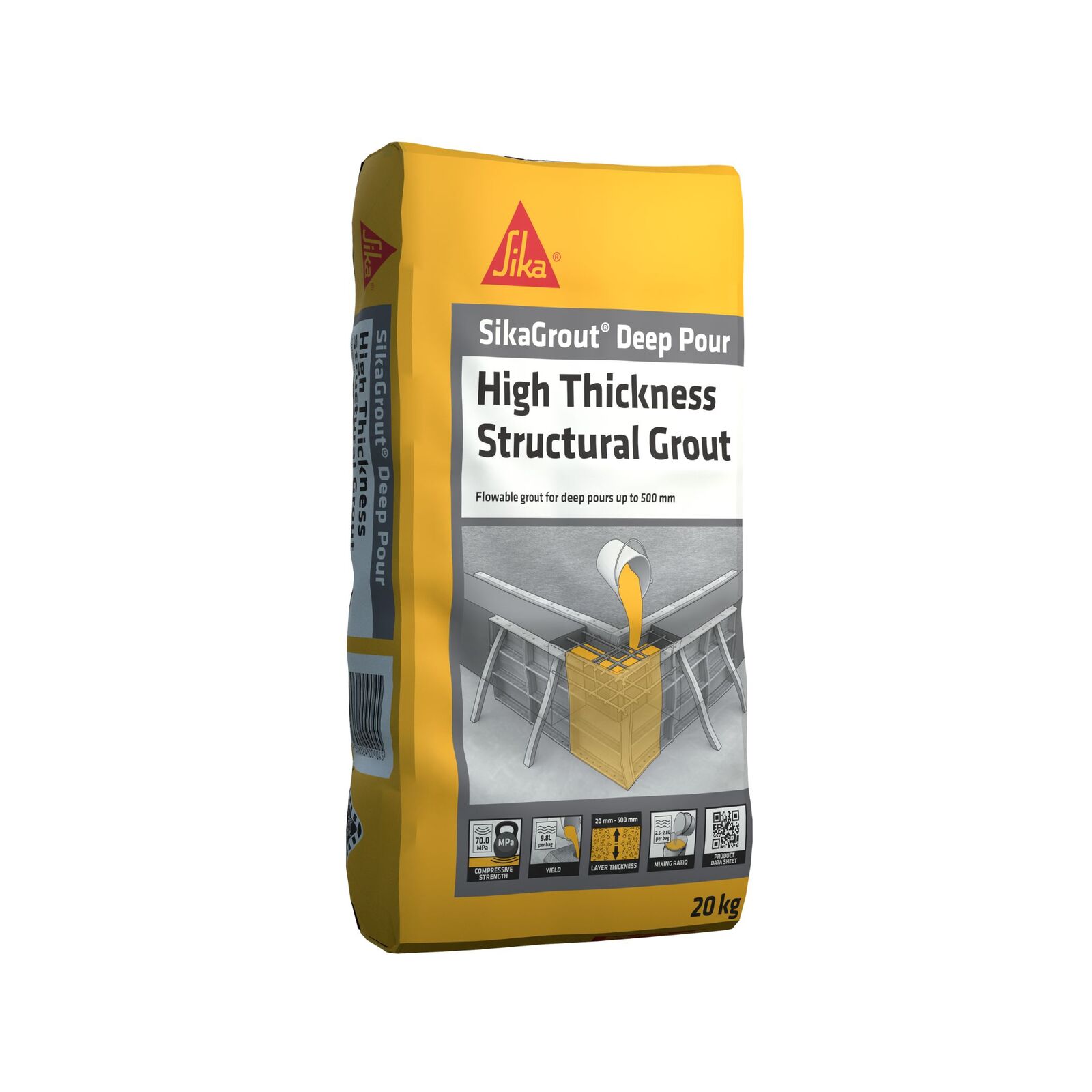 Sika 20kg Deep Pour Cement Grout