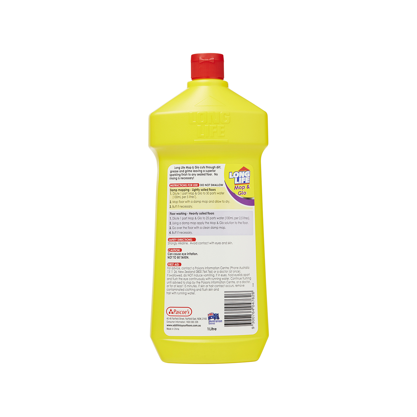 Long Life 1L Mop and Glo Floor Cleaner