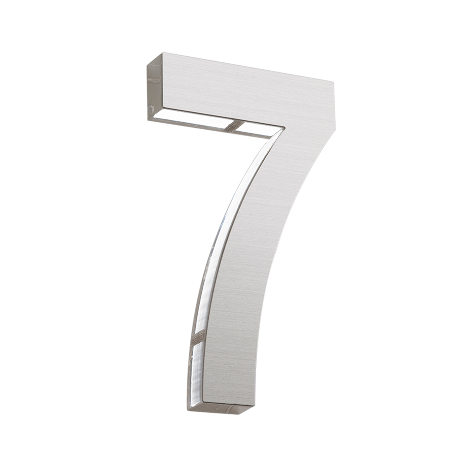 Sandleford 120mm Stainless Steel Azure House Number 7