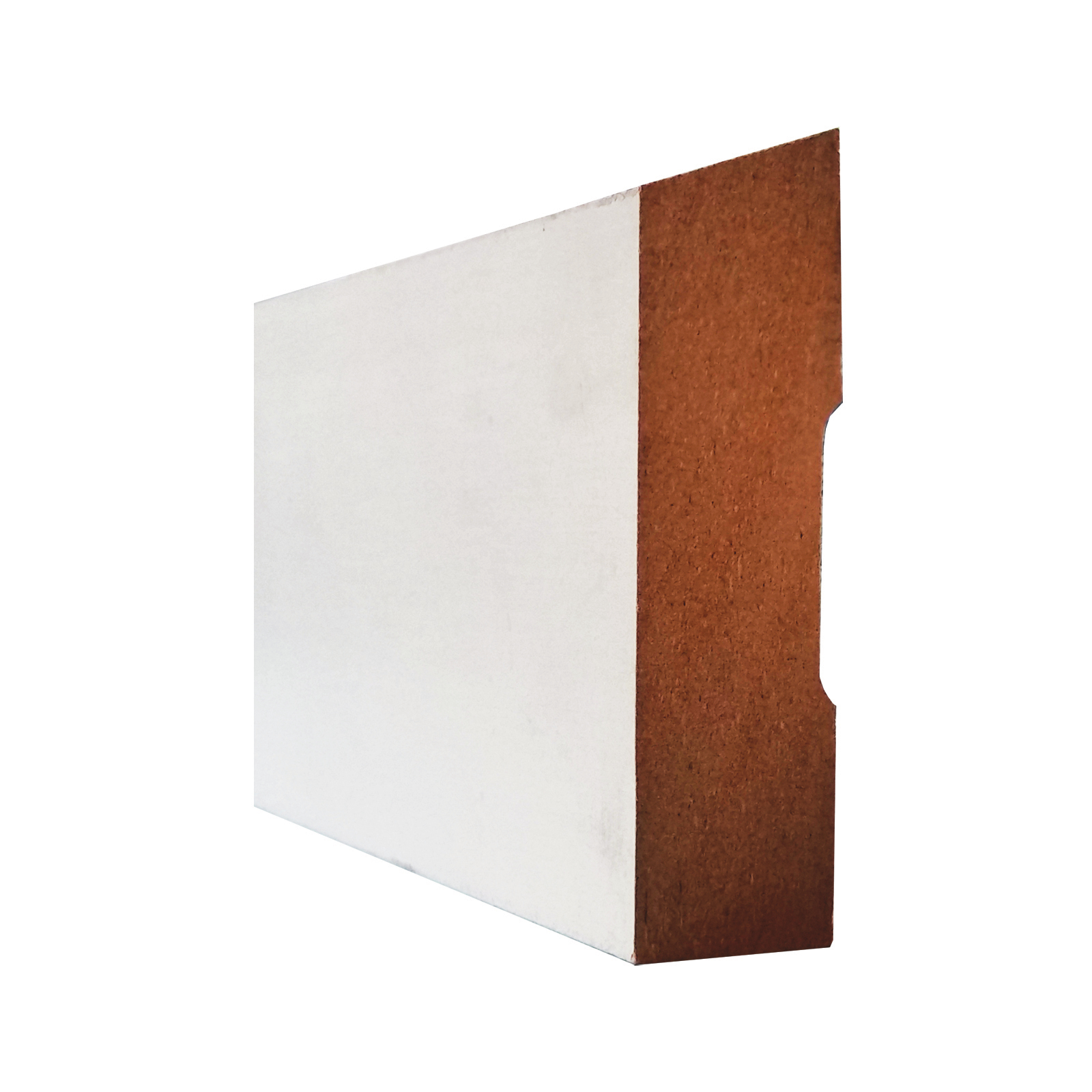 Hume 42 x 12mm 2.7m Moulding White MDF Primed Single Bevel
