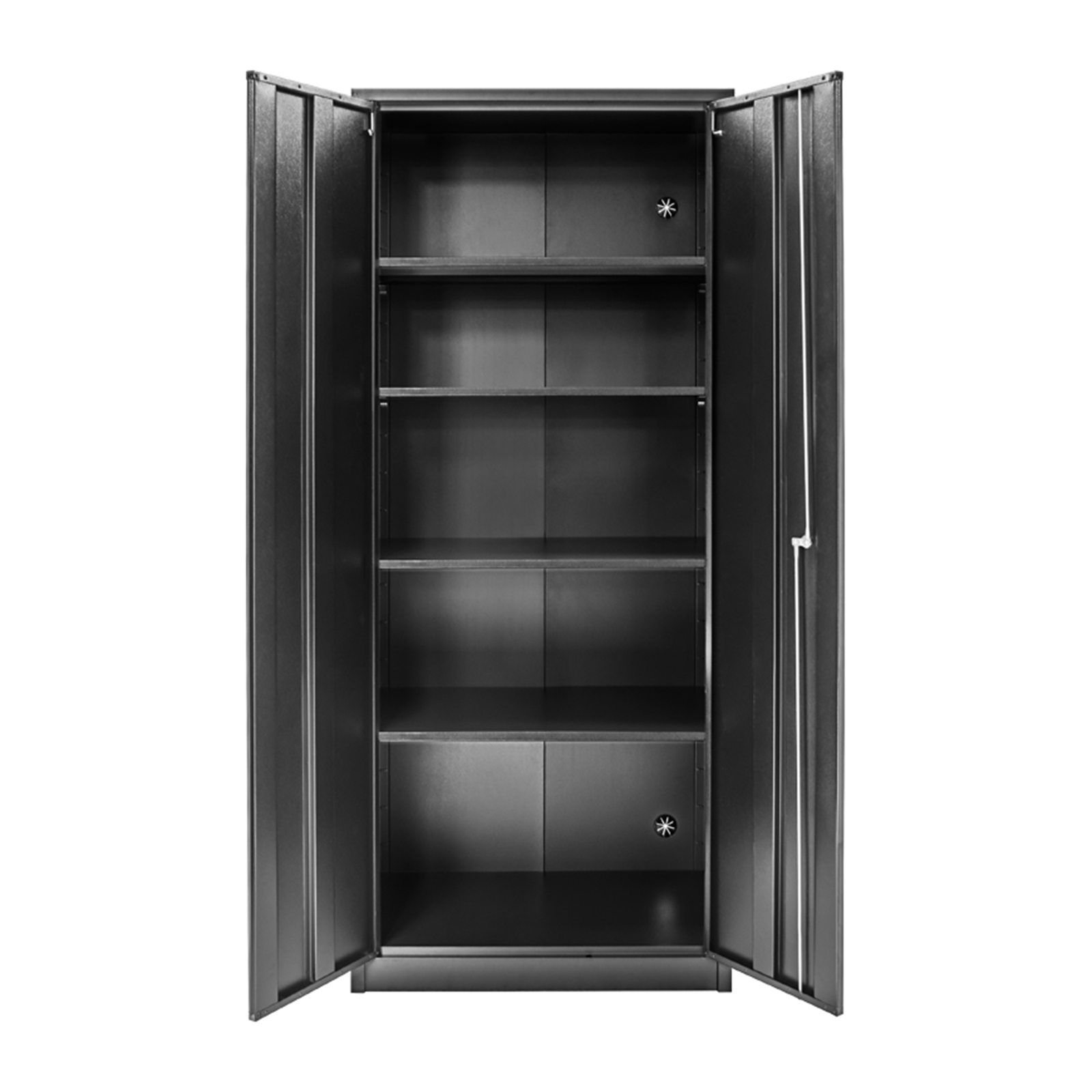 Pinnacle 1830 x 860 x 410mm Gloss Black Lockable Garage Cabinet