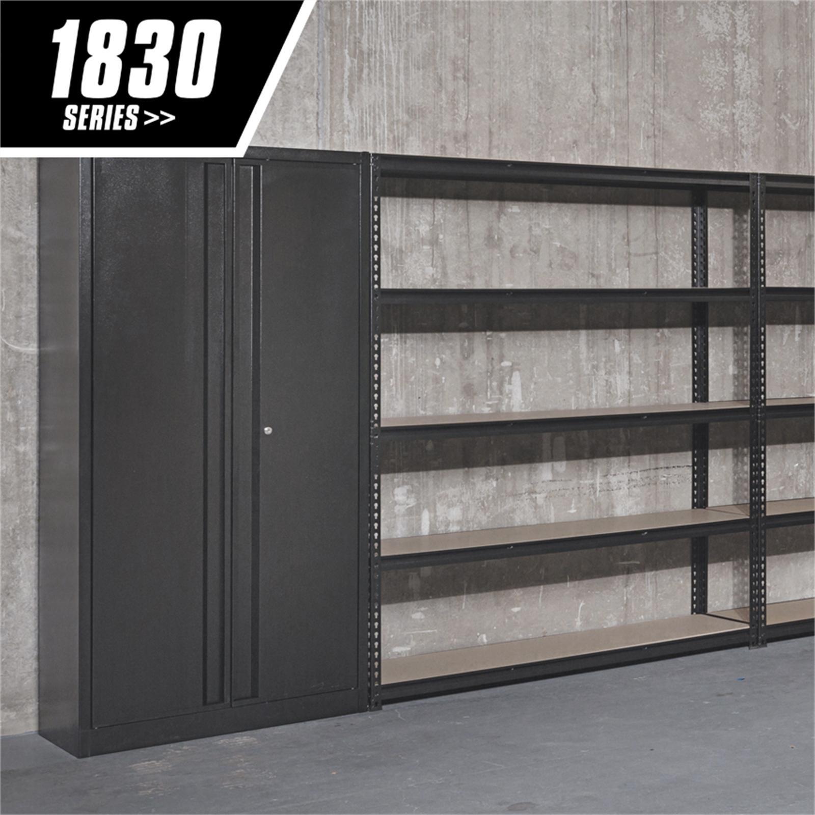 Pinnacle 1830 x 860 x 410mm Gloss Black Lockable Garage Cabinet