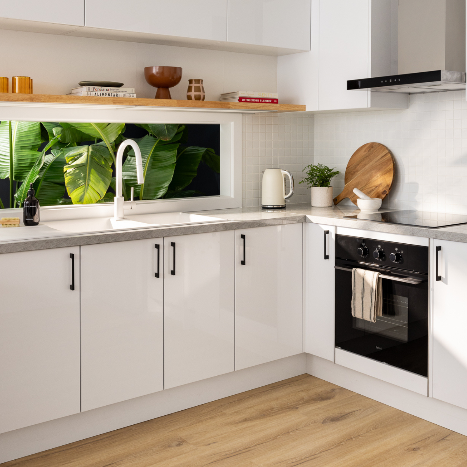 Kaboodle 400mm White Gloss Modern Cabinet Door