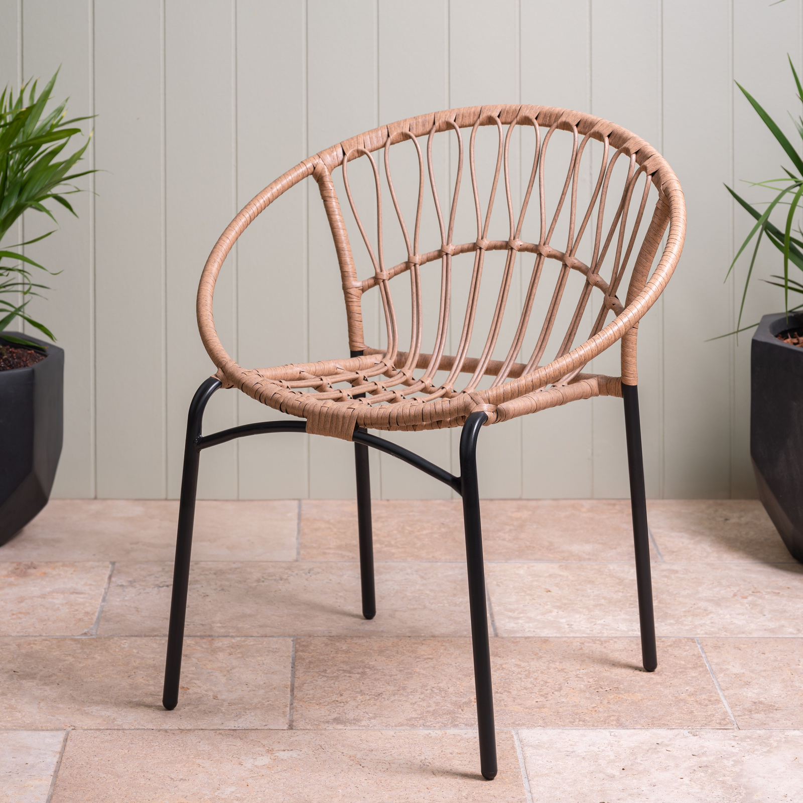 Marquee Rattan Wicker Chair - Natural