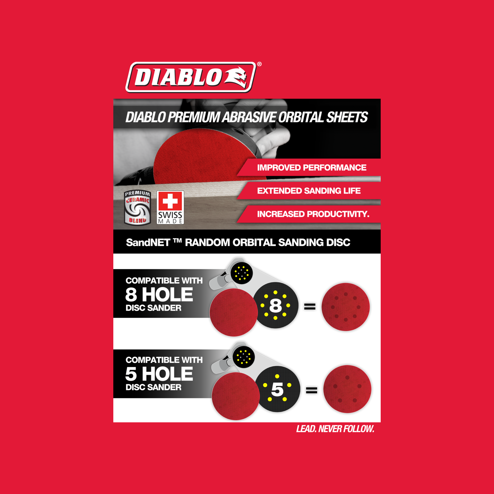 Diablo 150mm 320 Grit Orbital SandNet Discs - 10 Pack 4 Diablo 150mm 320 Grit Orbital SandNet Discs - 10 Pack