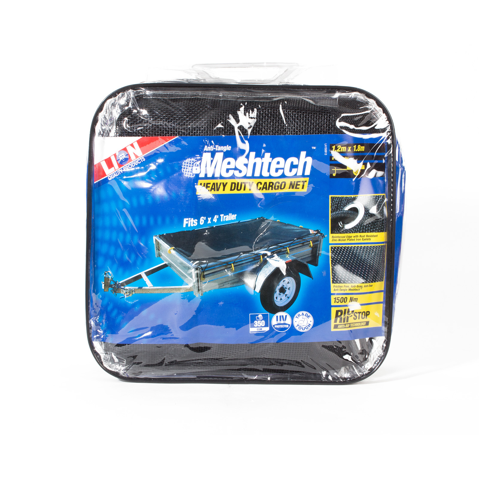Lion 1.8 x 1.2m Heavy Duty Meshtech Cargo Net To Suit 6' x 4' Trailer