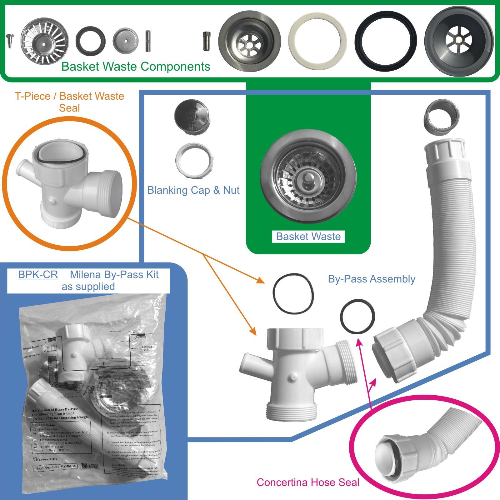 Milena 45L Stainless Steel Inset Laundry Trough With 2 Tap Holes And Lid