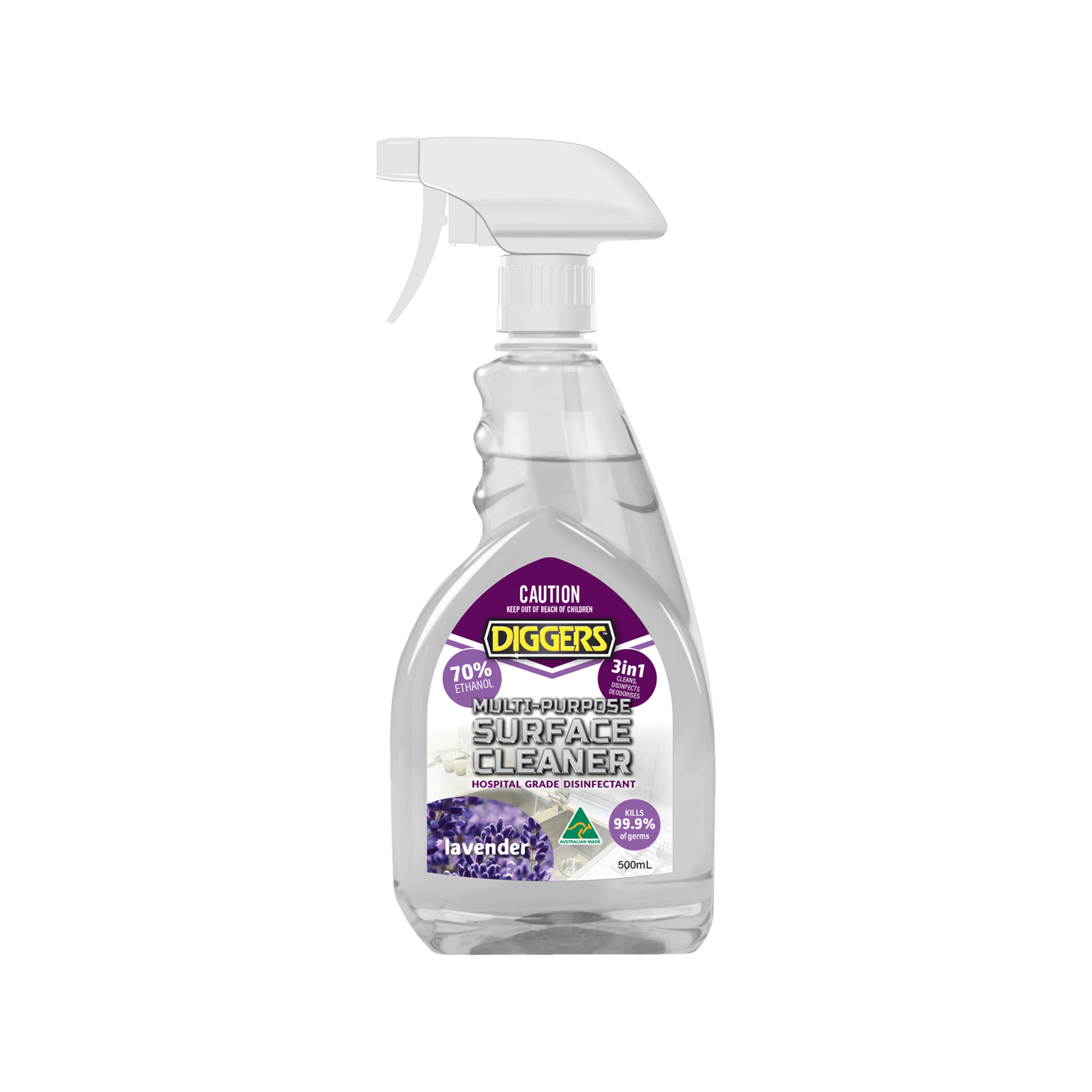 DIGGERS 500ml Lavender Multi-Purpose Surface Cleaner
