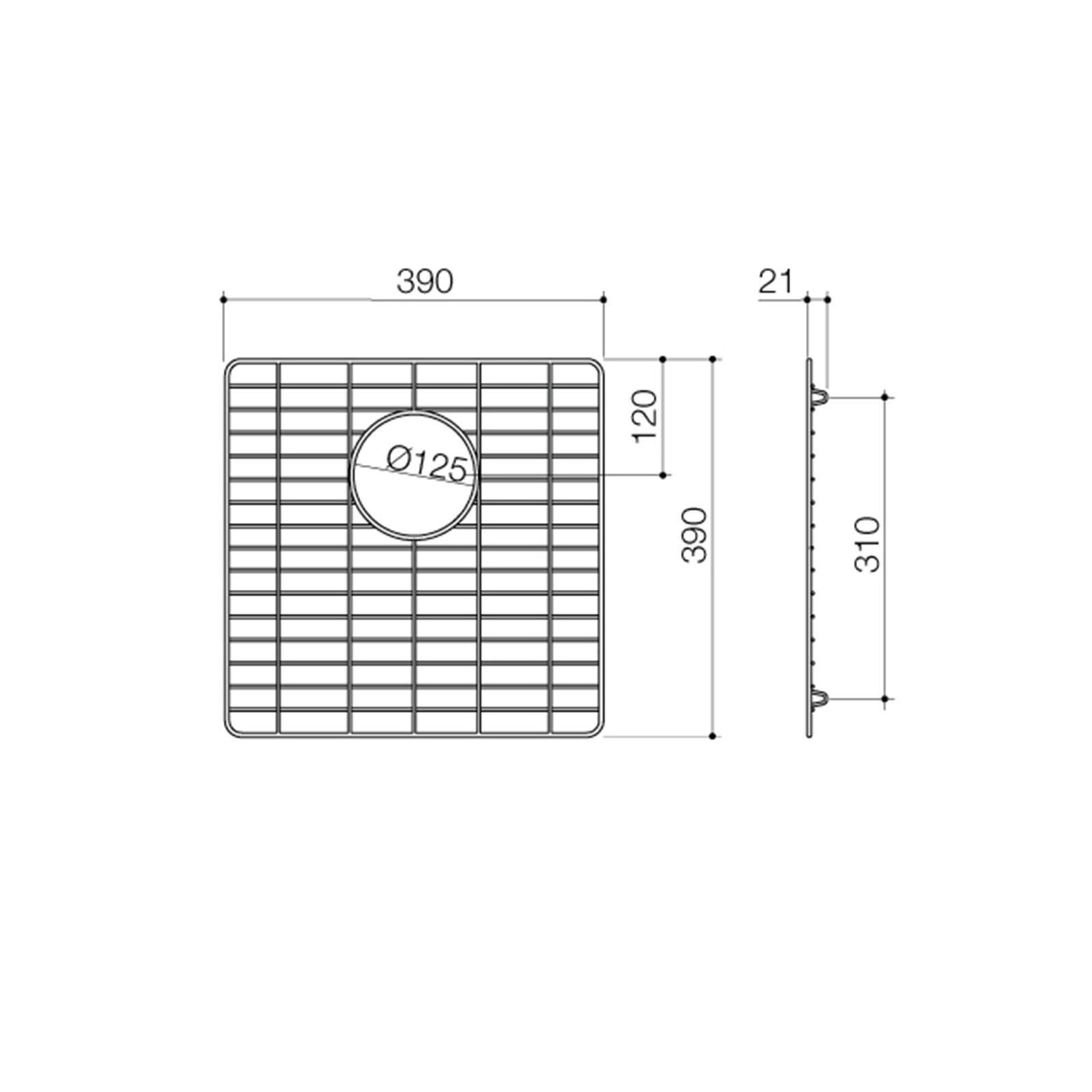 Clark 390mm x 390mm Stainless Steel Prism Bowl Saver